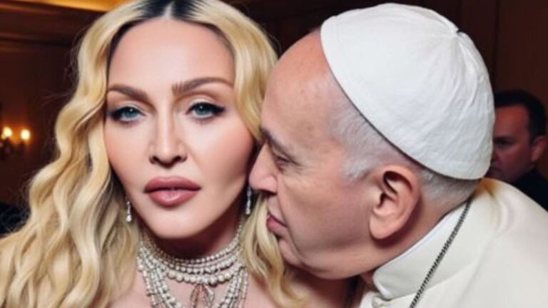 Madonna publica imagens de inteligência artificial ‘sensualizando’ com Papa