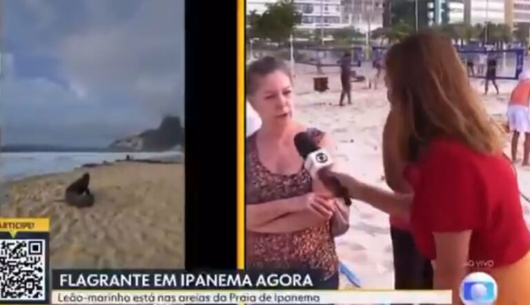 Mulher se recusa a dar entrevista a Globo e deixa repórter sem graça