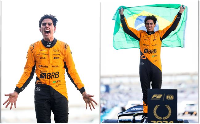 Brasileiro Gabriel Bortoleto é campeão da F2