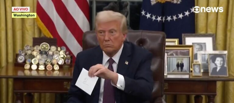 Trump eleva tarifas contra a China para 104%