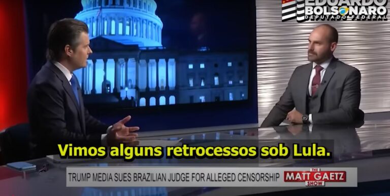 Em entrevista nos EUA, Eduardo Bolsonaro envia recado a Trump