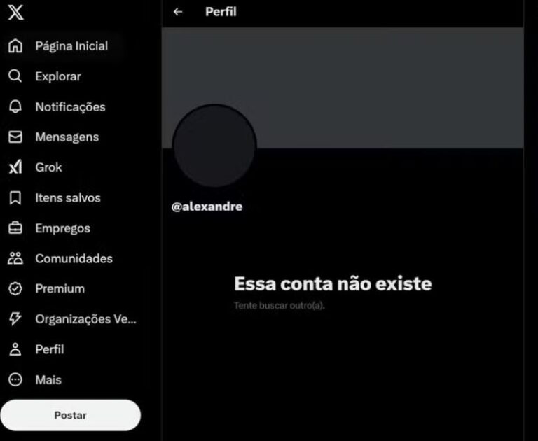 Conta de Alexandre de Moraes no ‘X’ é desativada