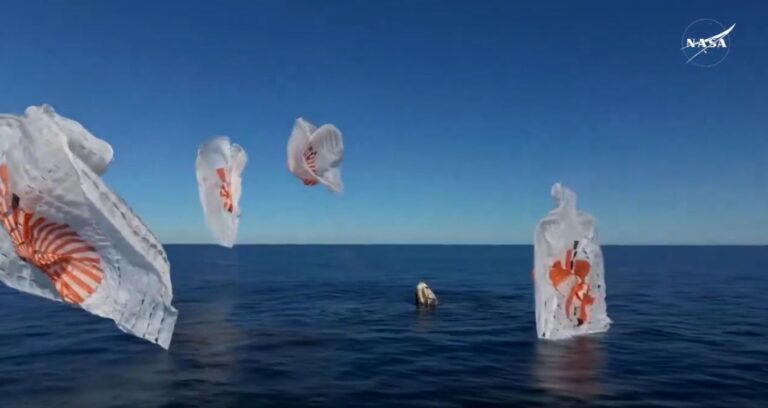 Após meses ‘presos’ no espaço, astronautas da NASA retornam à Terra