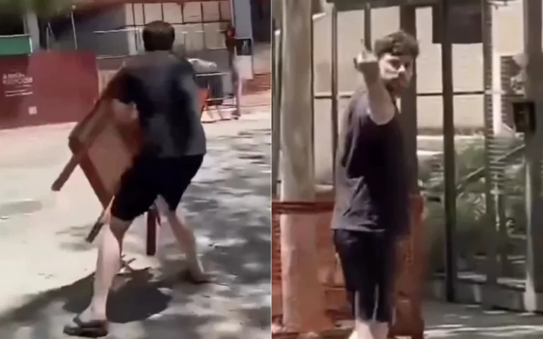 Danilo Gentili se envolve em confusão com funcionários de obra