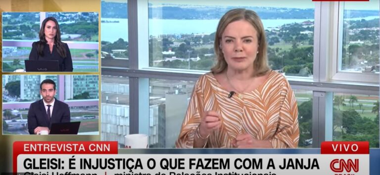 Gleisi Hoffmann defende ‘cargo honorífico’ para Janja