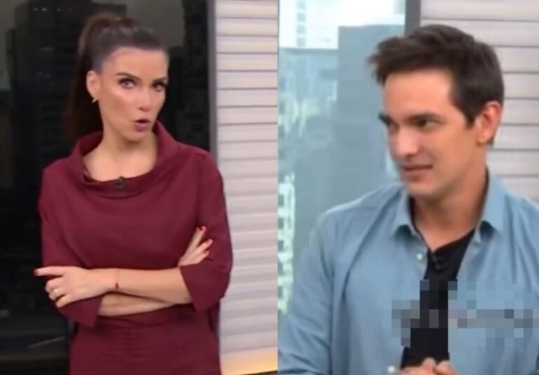 Jornalista da Globo viraliza após ser ‘flagrado’ fazendo cara feia a colega
