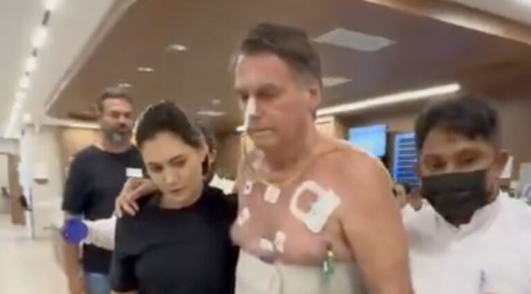 Em vídeo, Bolsonaro homenageia e agradece Michelle por apoio após nova cirurgia