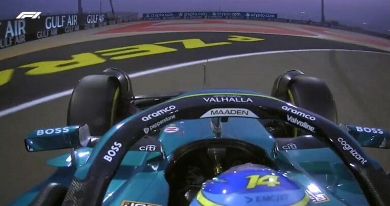 F-1: volante solta na mão de Fernando Alonso durante treino