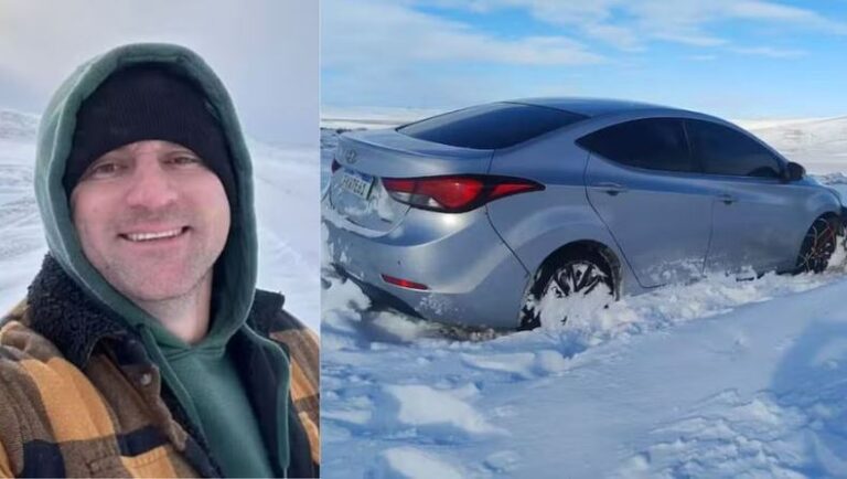 Brasileiro fica preso na neve na Patagônia após erro do GPS