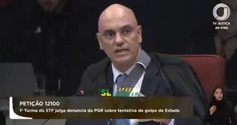 Moraes explica como réus podem ser acusados mesmo sem presença no 8/1