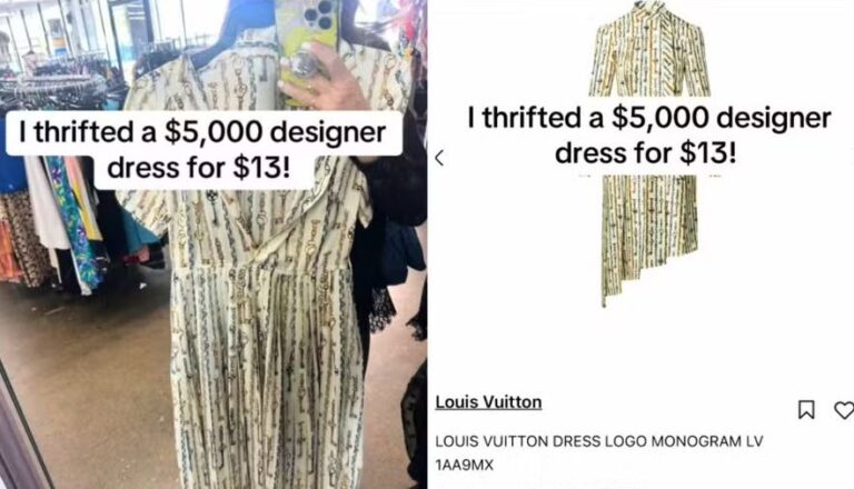 Mulher paga R$ 75 por vestido de R$ 31 mil da Louis Vuitton em brechó