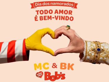 Bob’s provoca McDonald’s e Burger King com campanha de Dia dos Namorados