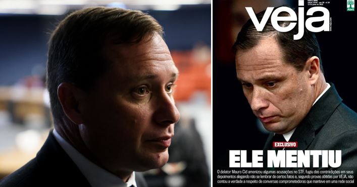 “Ele mentiu!”: reportagem da Veja revela que Mauro Cid não falou a verdade no STF