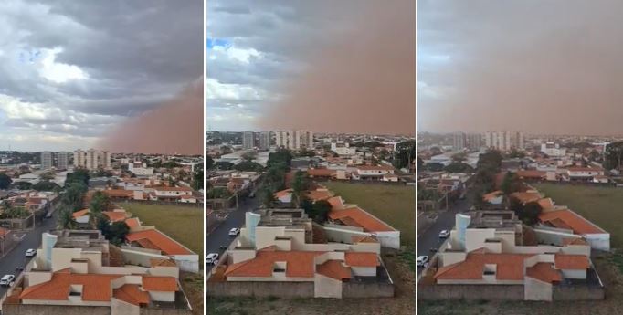 Tempestade de poeira surpreende cidades do interior paulista e do Triângulo Mineiro