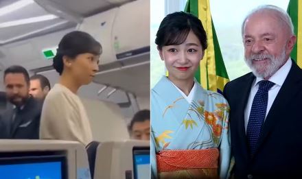 Princesa do Japão usa voo comercial em visita ao Brasil