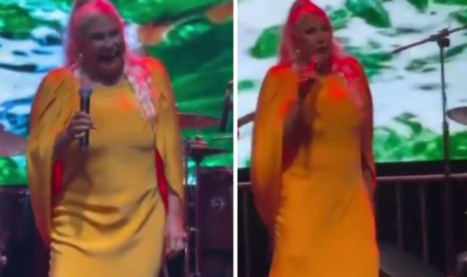 Fafá de Belém debocha de Bolsonaro com tornozeleira durante show