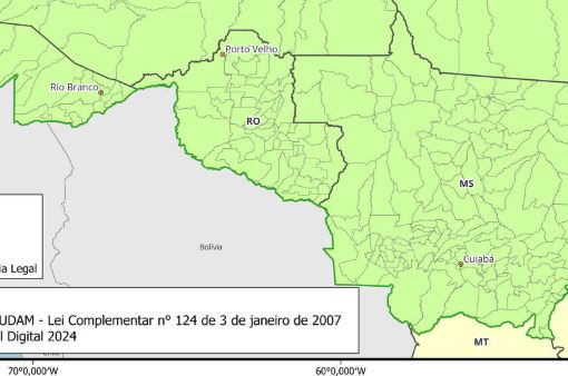 IBGE publica mapa com erros nas siglas de estados da Amazônia Legal