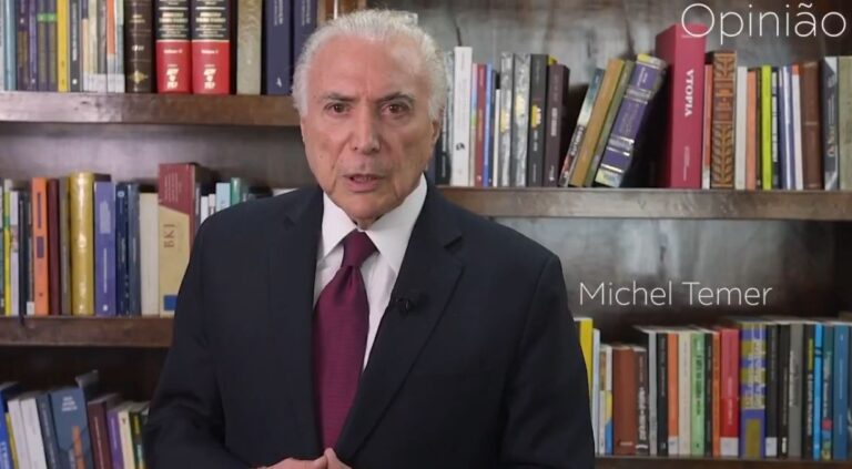 Temer reaparece para criticar tarifa, enquanto defende ‘pacificação’ entre Brasil e EUA