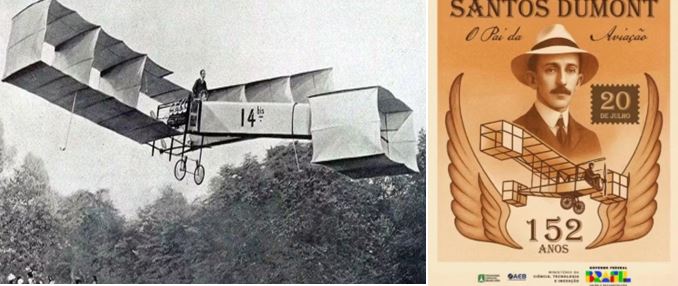 Agência Espacial Brasileira (AEB) faz homenagem errada a Santos Dumont com uso de IA