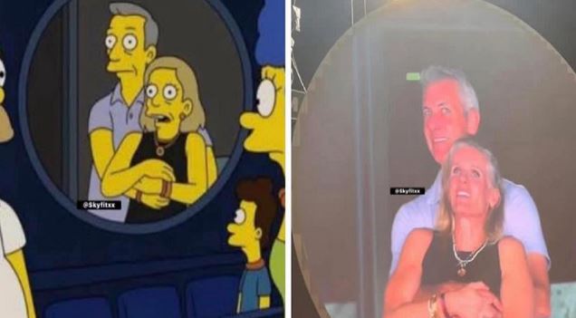 Simpsons previram flagra da câmera do beijo em show do Coldplay?