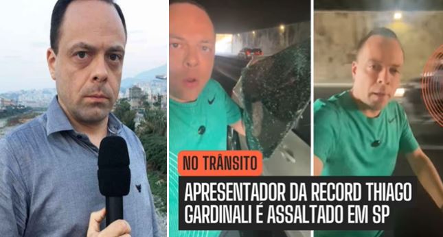 Apresentador da Record SP é vítima de assalto e sofre ferimentos