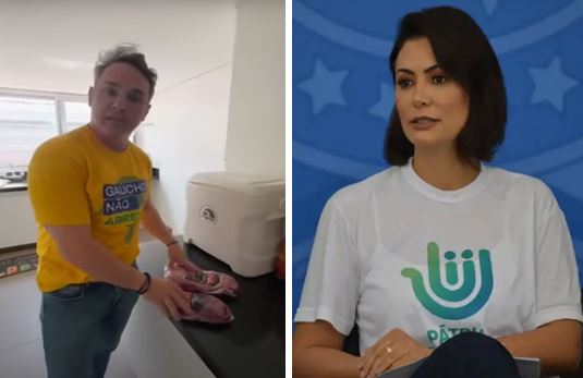 Michelle repreende deputado que disse que faria churrasco com Bolsonaro