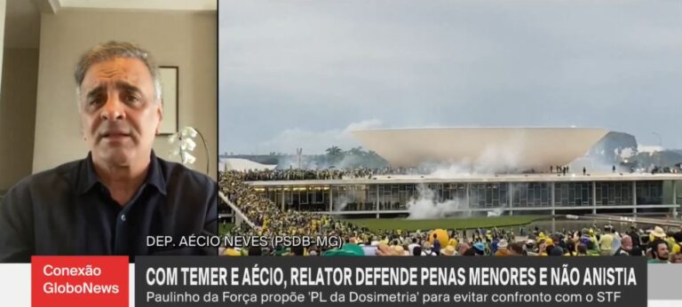Aécio Neves: ‘anistia é inconstitucional; agora vamos tratar de dosimetria’