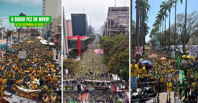 De norte a sul, direita toma as ruas do Brasil no ‘7 de Setembro’