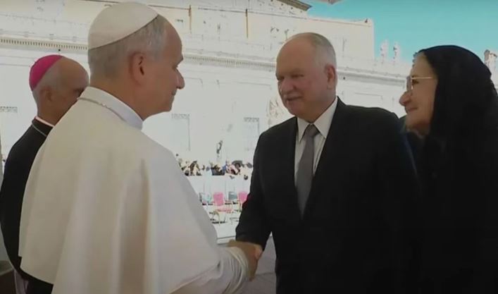 Ministro Fachin visita papa Leão XIV