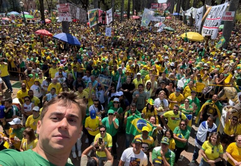 Nikolas Ferreira detona Pacheco e Alcolumbre em ato de ‘7 de Setembro’ em BH