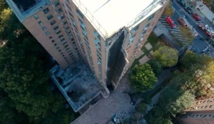Explosão de gás causa colapso parcial de prédio residencial em Nova York
