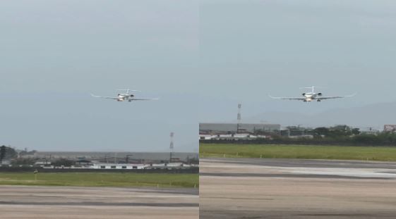 Susto: avião de Luciano Hang faz pouso de lado em SC; assista
