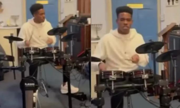 Estevão, do Chelsea e da Seleção, toca bateria durante culto evangélico em Londres; Veja