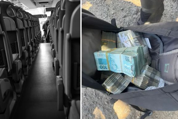 O que se sabe sobre homem preso com R$ 850 mil em ônibus com destino ao DF