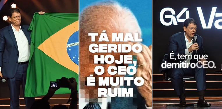 Tarcísio manda novo recado a Lula em encontro com empresários