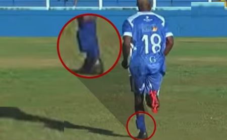 Jogador no Rio entra em campo usando tornozeleira eletrônica; Assista