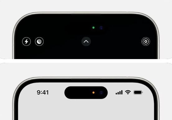 O que é um pontinho verde em um Iphone?