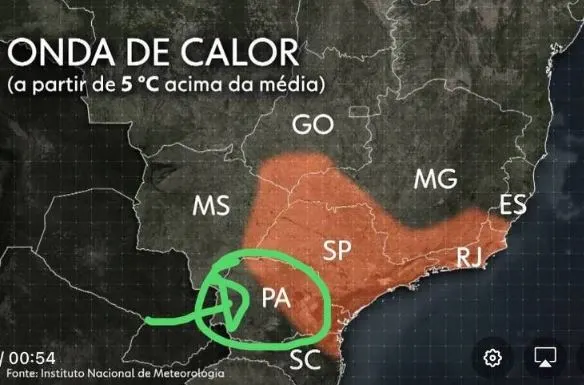 Jornal Nacional exibe mapa com Pará localizado no Sul