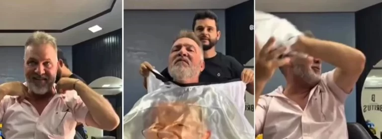 Barbeiro coloca capa de lula nos clientes e reação surpreende