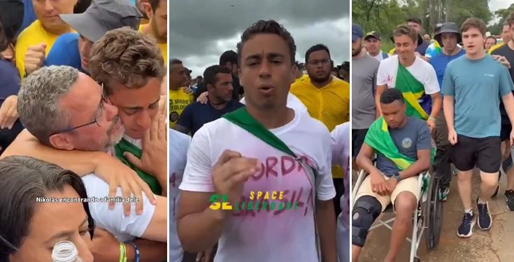 Caminhada da Liberdade de Nikolas atinge 150 km rumo a Brasília; Veja momentos desta manhã