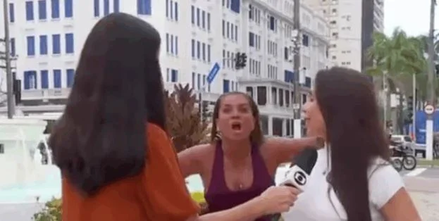 Mulher invade transmissão da Globo e grita ‘GloboLixo’ ao vivo