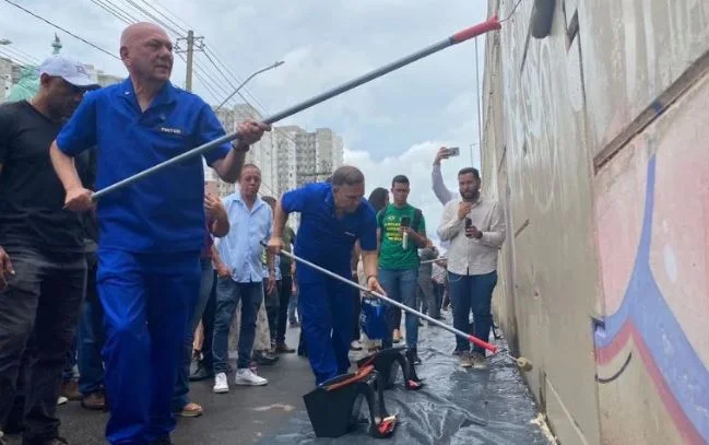 Luciano Hang declara guerra às pichações no Brasil; Assista