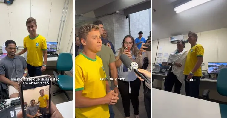 Em hospital, Nikolas visita atingidos por raio em manifestação
