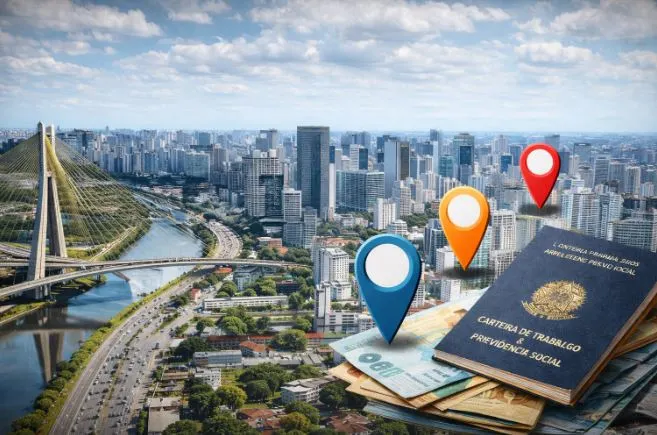 As cidades que mais geraram emprego em SP no ano de 2025
