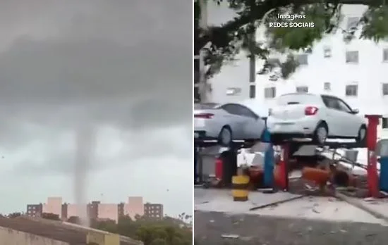 Tornado atinge Pelotas e provoca danos após sequência de tempestades