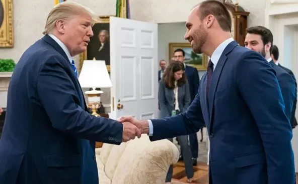 Eduardo é convidado para evento com Trump e Milei nos EUA