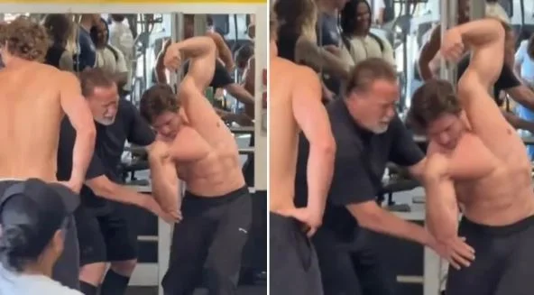 Aos 78, Schwarzenegger treina com o filho e reforça legado no fisiculturismo