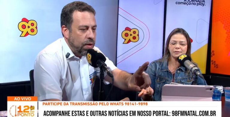 Boulos é desmentido ao vivo em rádio ao acusar Bolsonaro