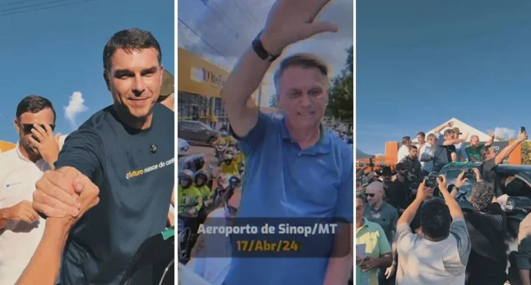 Flávio faz carreata em Sinop (MT) e recorda legado de Bolsonaro
