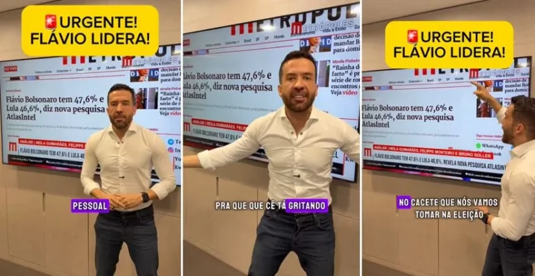 Janones se desespera com Flávio à frente de Lula